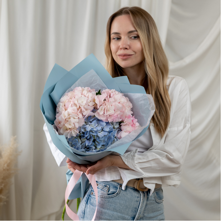 3 гортензии микс