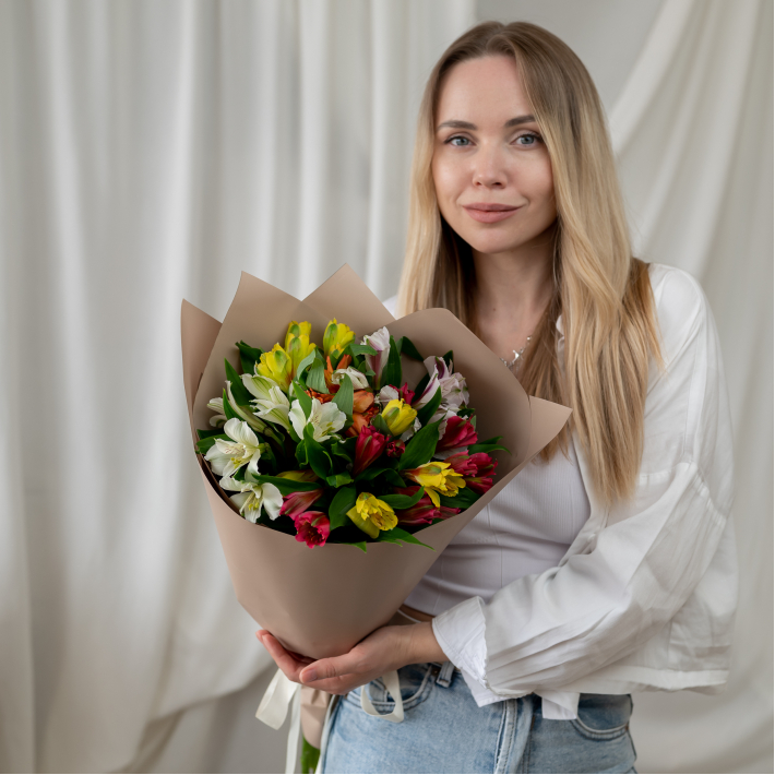 7 альстромерий микс