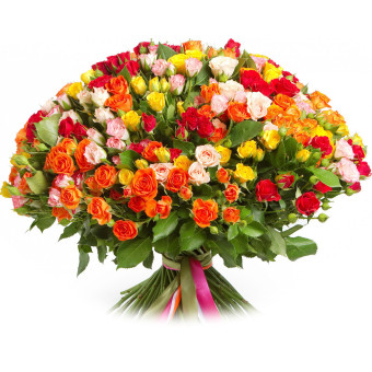 Букет кустовых роз  №088